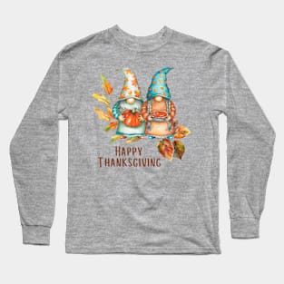 Thanksgiving Gnomes Long Sleeve T-Shirt